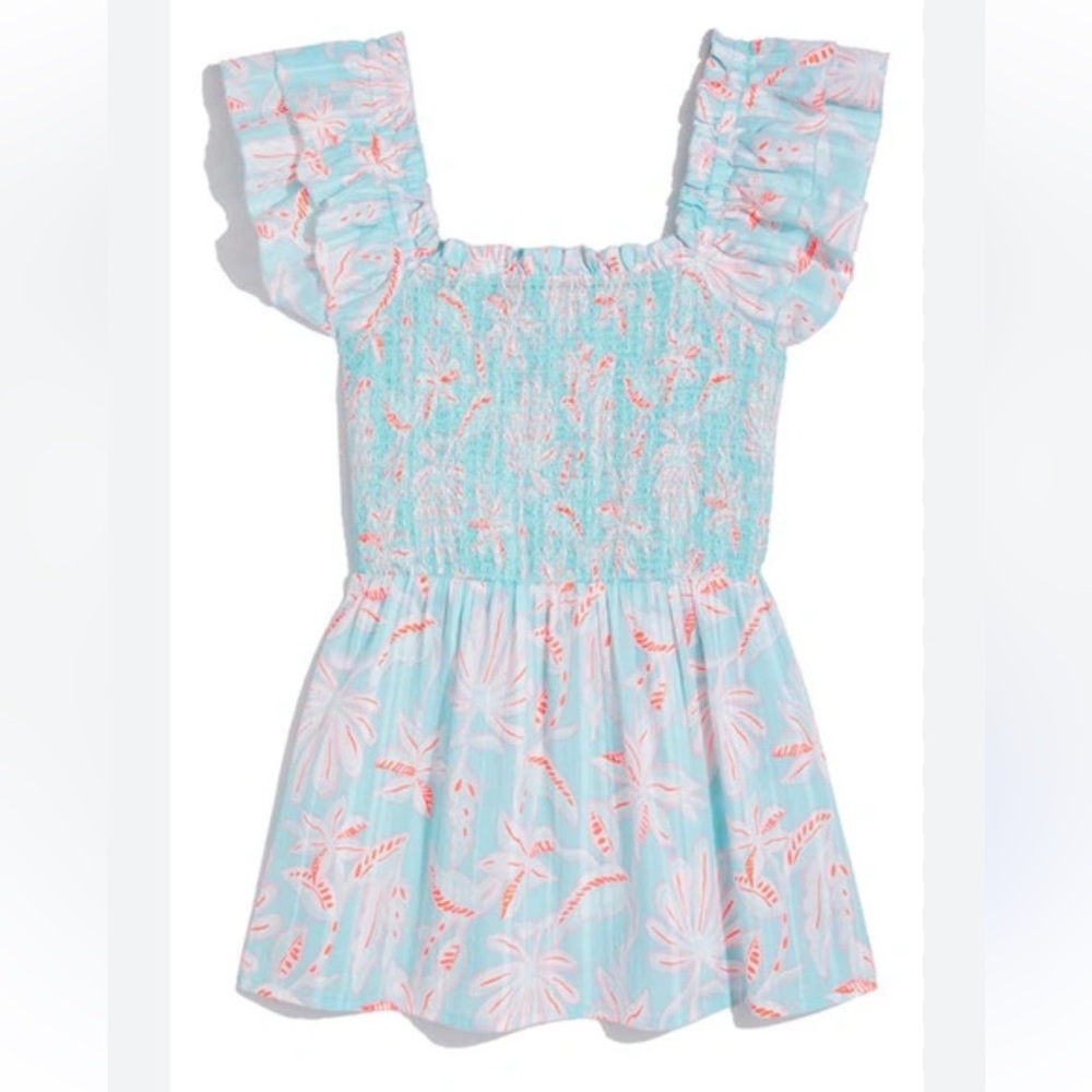 Vineyard vines Cay Floral Smocked top size XS